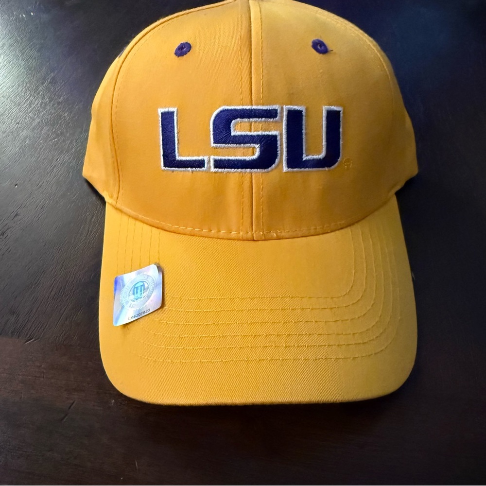 LSU Tigers Captivating Headgear Yellow Purple Adjustable Baseball‎ Hat Mens Cap